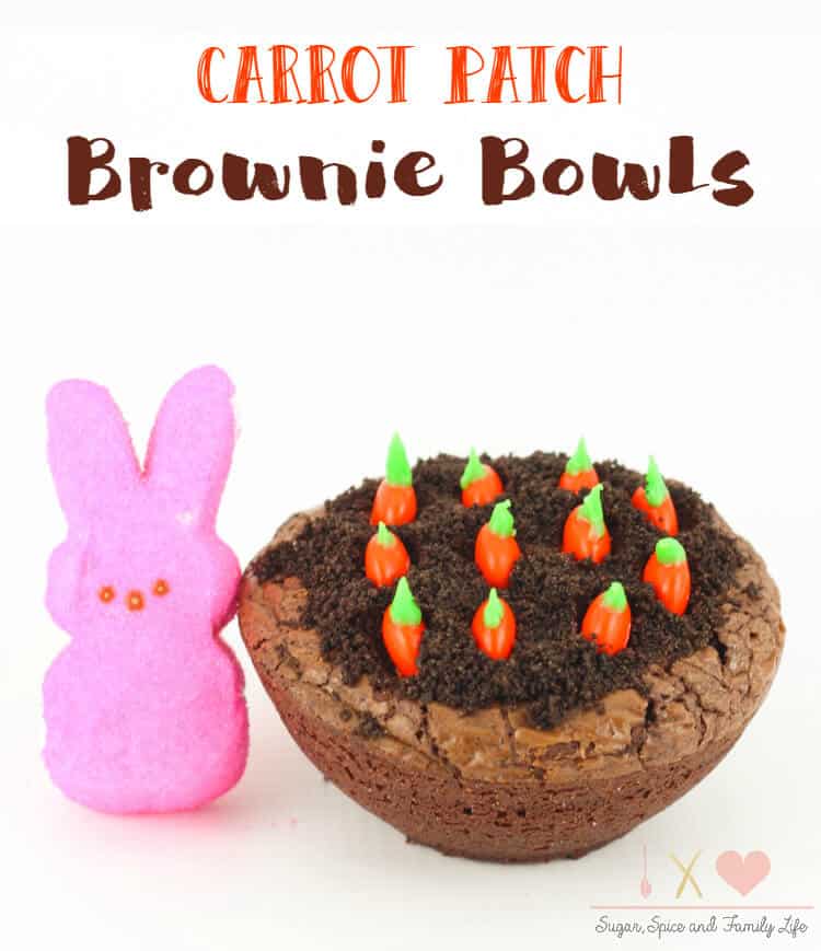 Carrot Patch Brownie Bowls