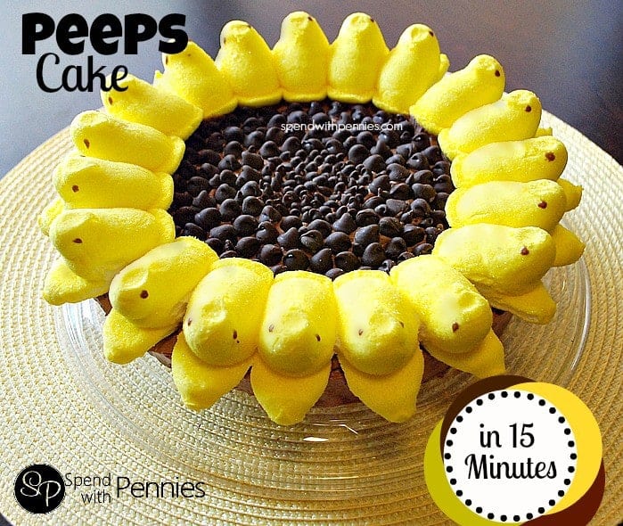 Sunflower Peep Cake