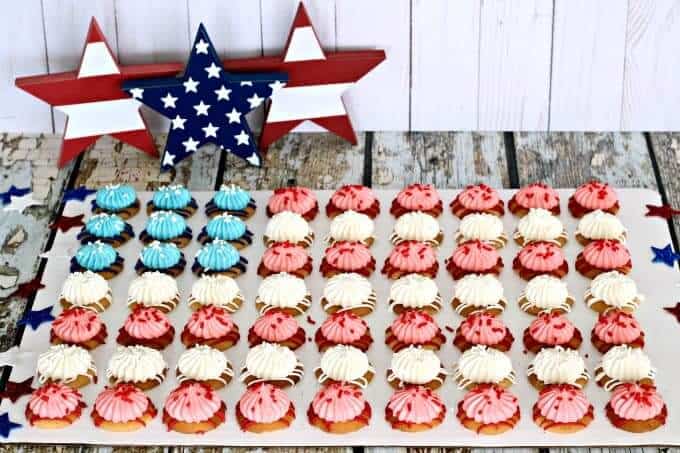 RED, WHITE & BLUE CHEESECAKE COOKIES