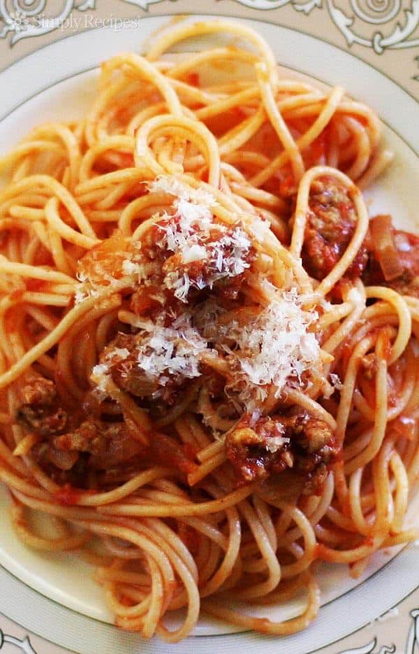easy italian sausage spaghetti