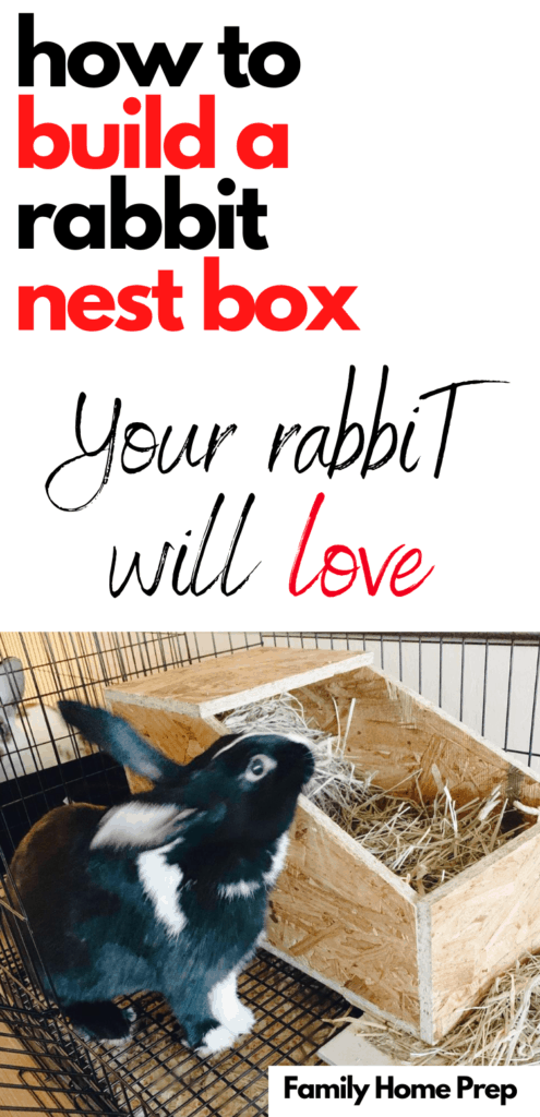 How to build a rabbit nest box