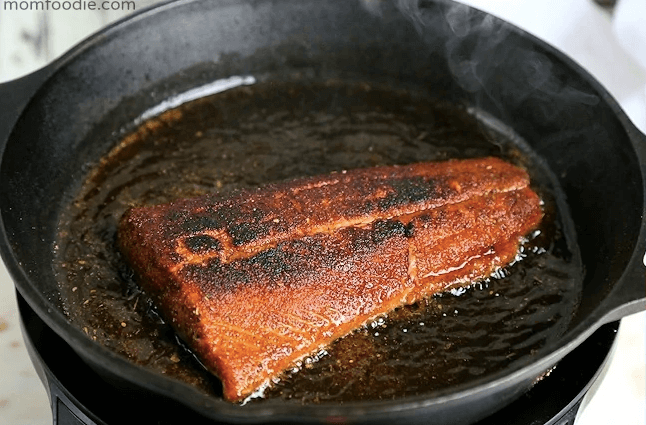 cast iron blackened salmon