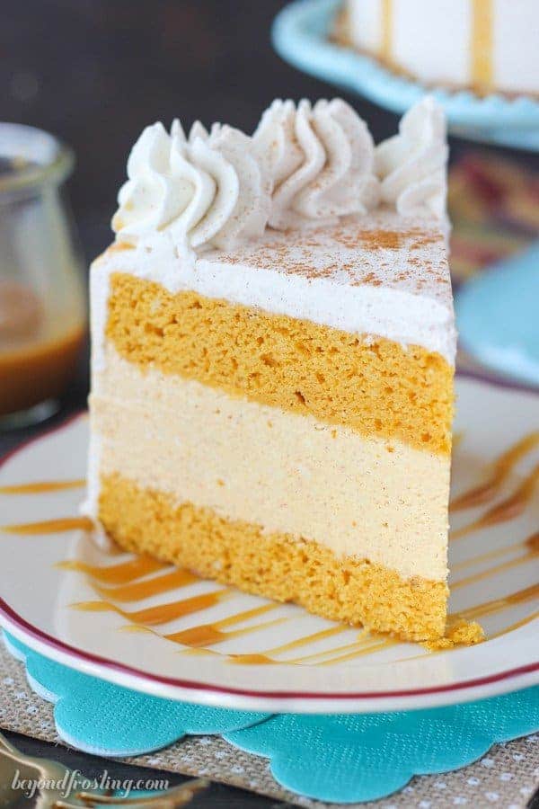 Pumpkin Ice Cream Cake