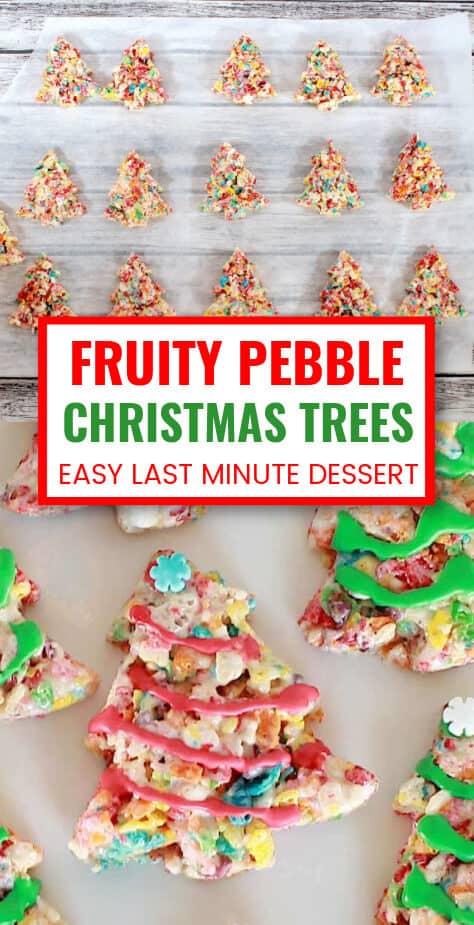 Fruity Pebble Rice Christmas Trees