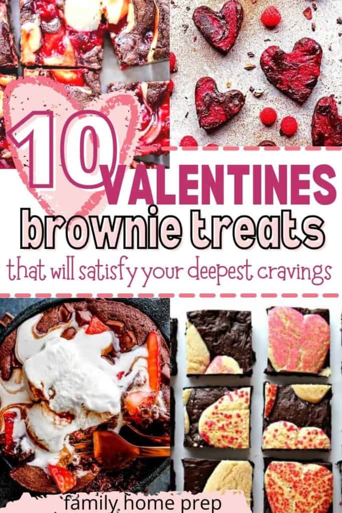 valentine's day brownie treats