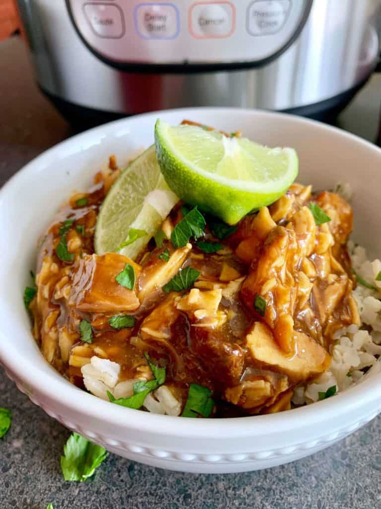 Instant Pot Honey Teriyaki Chicken With Lime Rice