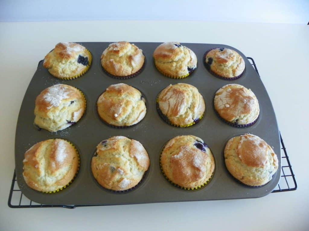 homemade blueberry muffins